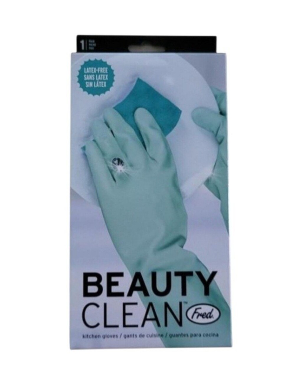NEW Genuine Fred Beauty Clean Rubber Dish Washing Latex-free Gloves
